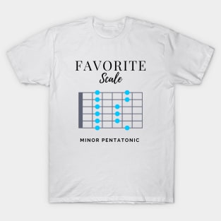 Favorite Scale Minor Pentatonic Light Theme T-Shirt